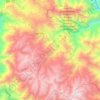 Mapa topográfico Tintay Puncu, altitud, relieve