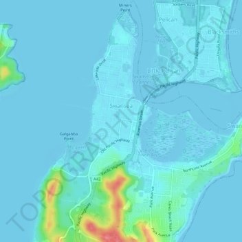 mapa de swansea