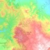 Mapa topográfico Atemajac de Brizuela, altitud, relieve