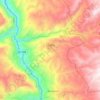 Mapa topográfico La Jalca, altitud, relieve