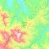Mapa topográfico Reserva Comunal Chayu Nain, altitud, relieve