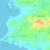 Mapa topográfico Pedernales, altitud, relieve