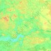 Mapa topográfico Jokioinen, altitud, relieve
