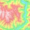 Mapa topográfico Salcabamba, altitud, relieve