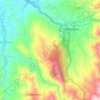 Mapa topográfico Loma Hermosa, altitud, relieve