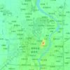 Mapa topográfico 奎聚街道, altitud, relieve