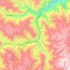 Mapa topográfico Palca, altitud, relieve