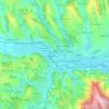 Mapa topográfico Iași, altitud, relieve