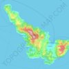 Mapa topográfico Σκόπελος, altitud, relieve