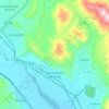 Mapa topográfico San Jerónimo de Tunán, altitud, relieve
