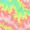 Mapa topográfico Colcabamba, altitud, relieve