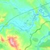Mapa topográfico Chodes, altitud, relieve
