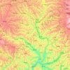 Mapa topográfico 静宁县, altitud, relieve