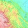 Mapa topográfico Provincia Franz Tamayo, altitud, relieve