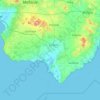 Mapa topográfico Migjorn, altitud, relieve