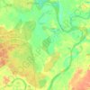 Mapa topográfico Manantay, altitud, relieve