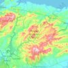 Mapa topográfico Parque Nacional Chagres, altitud, relieve