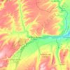 Mapa topográfico Cerezo de Río Tirón, altitud, relieve
