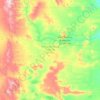 Mapa topográfico Departamento Paso de Indios, altitud, relieve