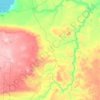 Mapa topográfico Río Pinturas, altitud, relieve