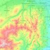 Mapa topográfico Parroquia Juárez, altitud, relieve