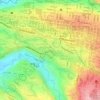 Mapa topográfico San Martin de Loba, altitud, relieve