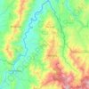Mapa topográfico Marsella, altitud, relieve