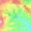 Mapa topográfico Frontino, altitud, relieve