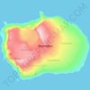 Mapa topográfico Isla Bouvet, altitud, relieve