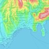 Mapa topográfico Niza, altitud, relieve