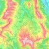 Mapa topográfico Le Dévoluy, altitud, relieve
