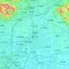 Mapa topográfico 顺义区, altitud, relieve