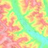 Mapa topográfico Шептуховское сельское поселение, altitud, relieve