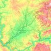 Mapa topográfico Tierra de Lemos, altitud, relieve