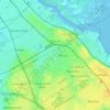 Mapa topográfico Victoria, altitud, relieve