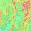 Mapa topográfico Provincia de Nan, altitud, relieve