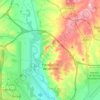 Mapa topográfico Paracuellos de Jarama, altitud, relieve
