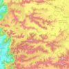Mapa topográfico Mulshi, altitud, relieve