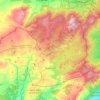 Mapa topográfico Peguerinos, altitud, relieve