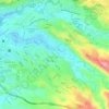 Mapa topográfico Los Andes, altitud, relieve