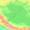 Mapa topográfico 青海湖 མཚོ་སྔོན་པོ།, altitud, relieve