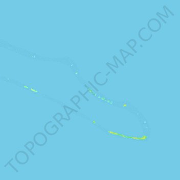 Mapa topográfico Ujelang Atoll, altitud, relieve