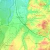 Mapa topográfico Mering, altitud, relieve