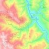 Mapa topográfico Tingo, altitud, relieve