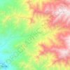 Mapa topográfico Quillo, altitud, relieve