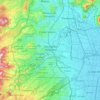 Mapa topográfico Naucalpan de Juárez, altitud, relieve