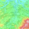 Mapa topográfico Colle di Val d'Elsa, altitud, relieve