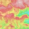 Mapa topográfico Sillans-la-Cascade, altitud, relieve