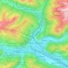 Mapa topográfico Sterzing - Vipiteno, altitud, relieve