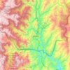 Mapa topográfico Chinchipe, altitud, relieve